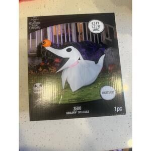 Gemmy Airblown The Nightmare Before Christmas Zero 4.3 ft Halloween Inflatable